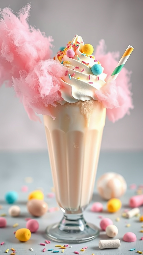 11. Cotton Candy Easter Milkshake