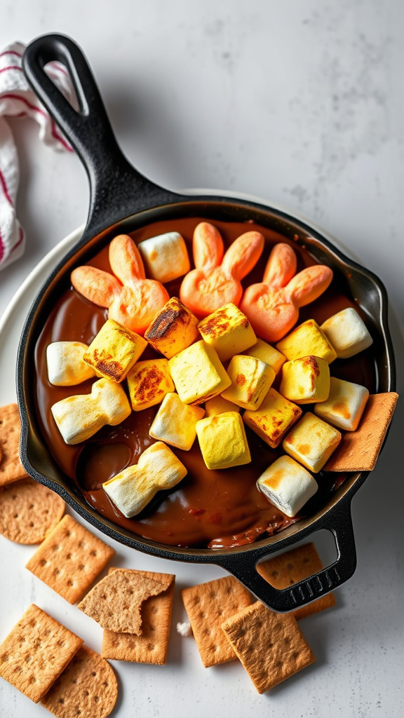 6. Peeps S'mores Skillet Dip