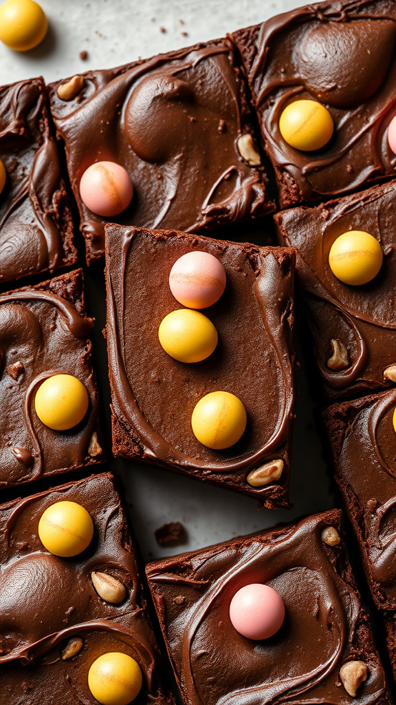 7. Chocolate Hazelnut Easter Brownies