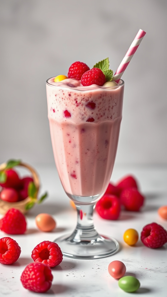 8. Raspberry Jelly Bean Smoothie