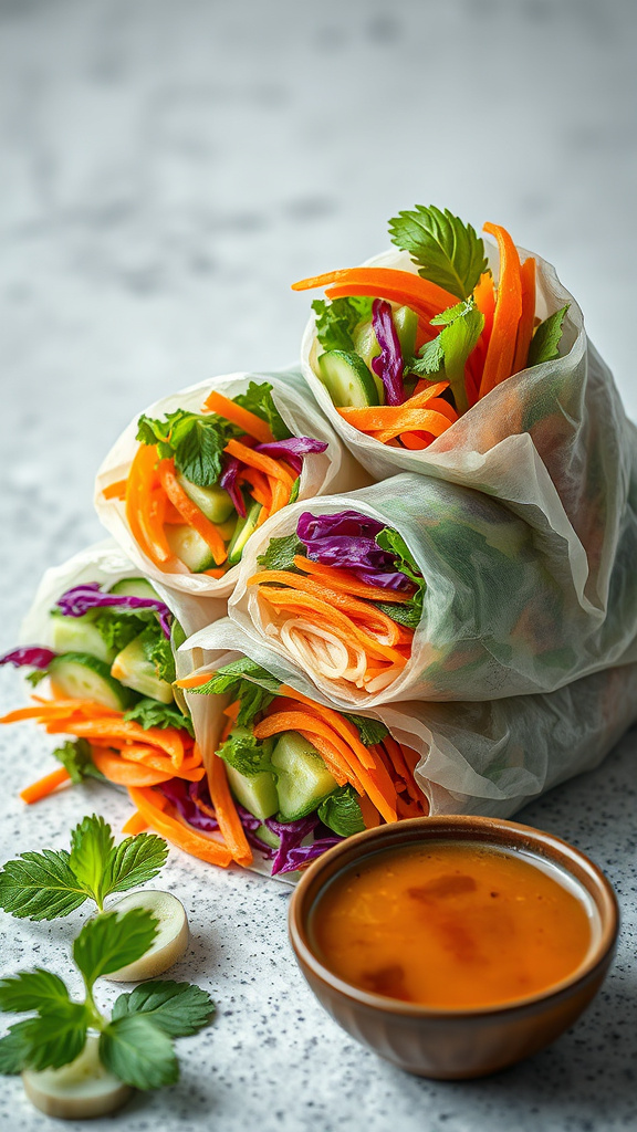 9. Spring Garden Veggie Rolls