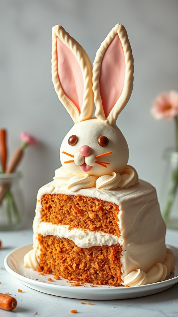 1. Fluffy Bunny Carrot Cake