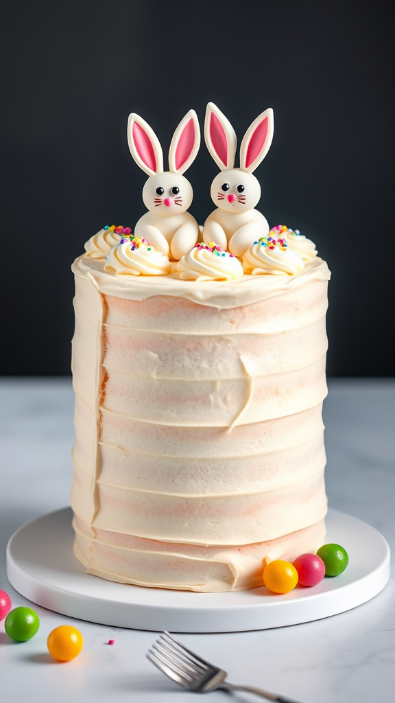 11. Rainbow Bunny Fun Cake