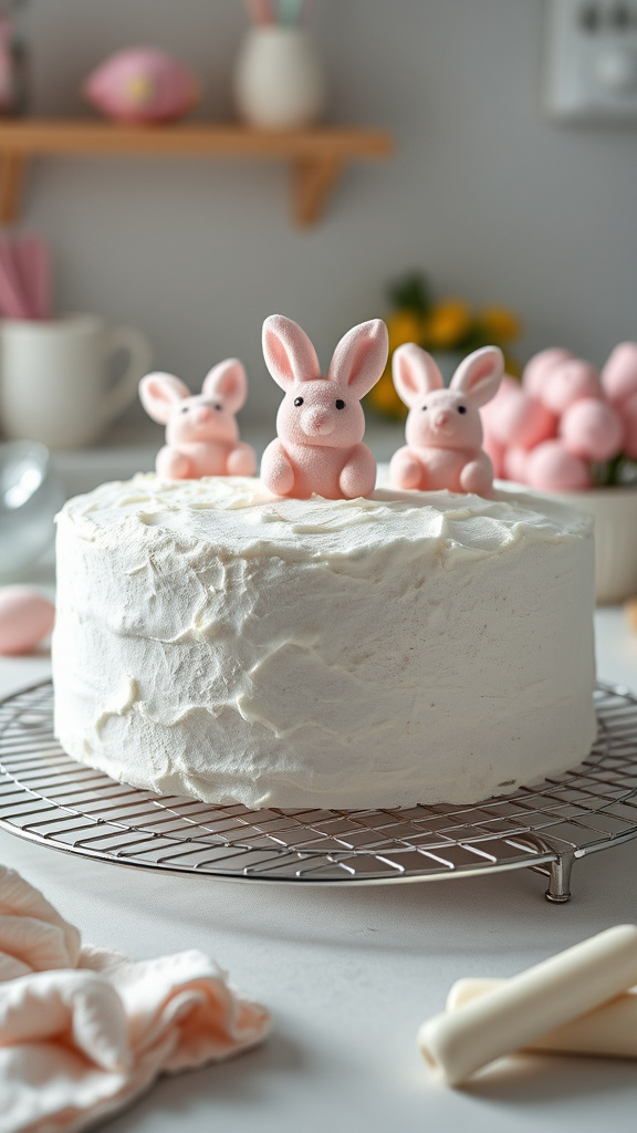 12. Bunny Marshmallow Cloud Cake