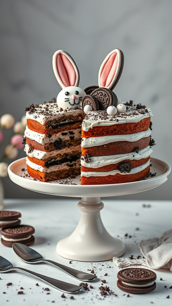 18. Bunny Oreo Smash Cake