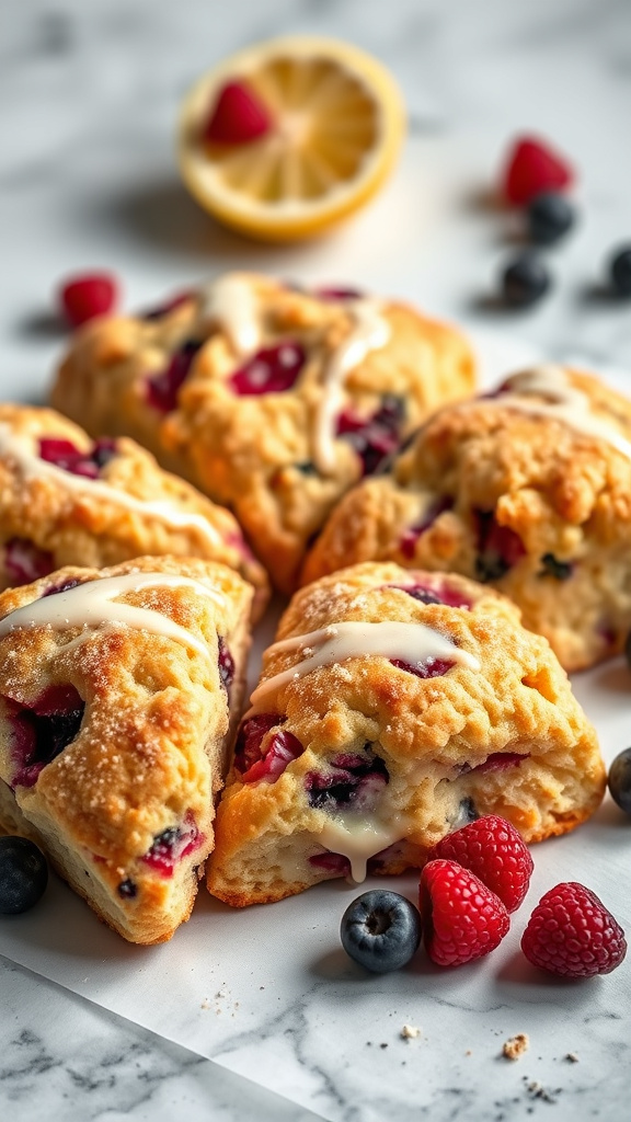 17. Berry-Lemon Scones