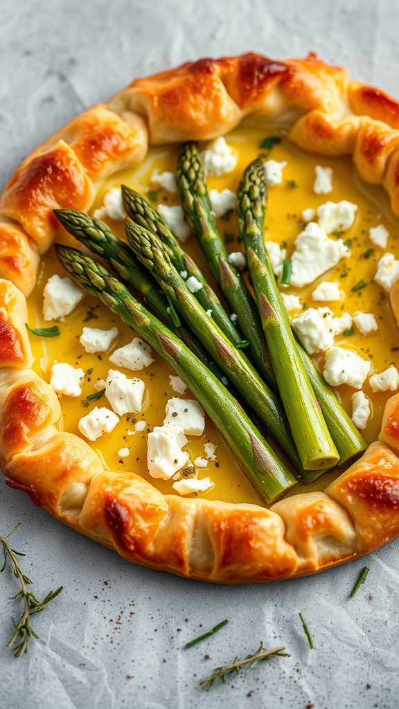 9. Asparagus Goat Cheese Tart