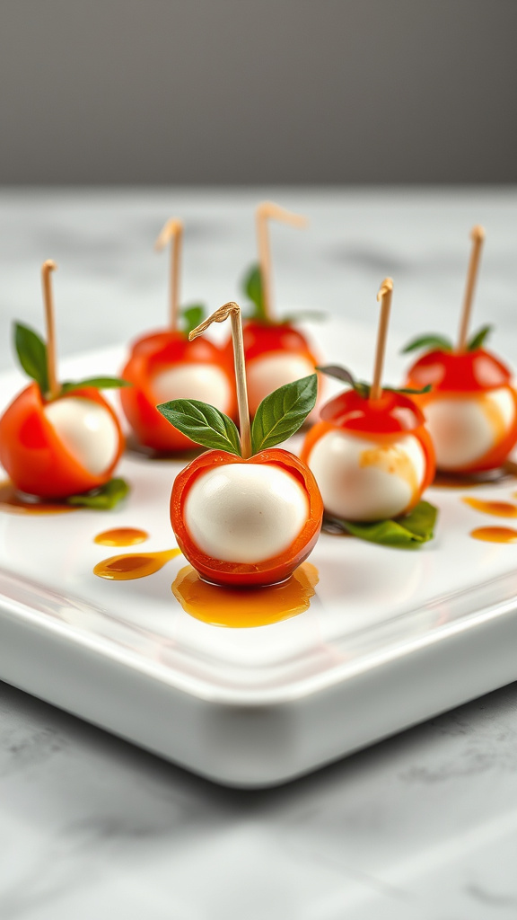 6. Caprese Easter Eggs