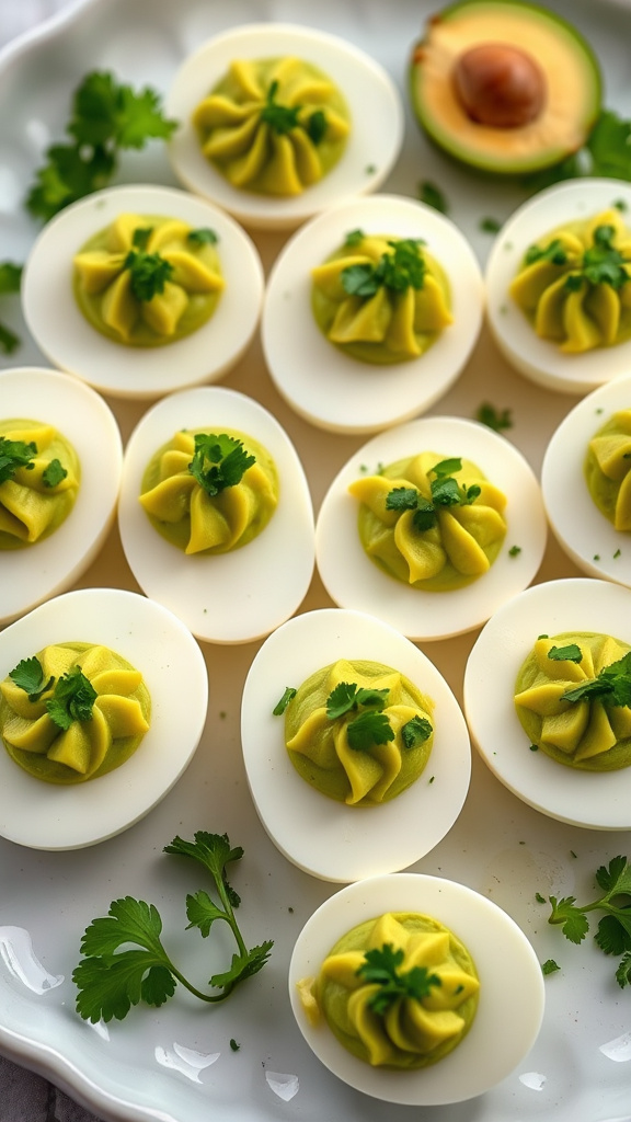 7. Avocado Deviled Eggs