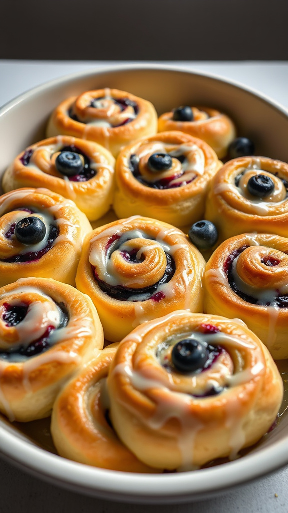 14. Blueberry Lemon Easter Rolls