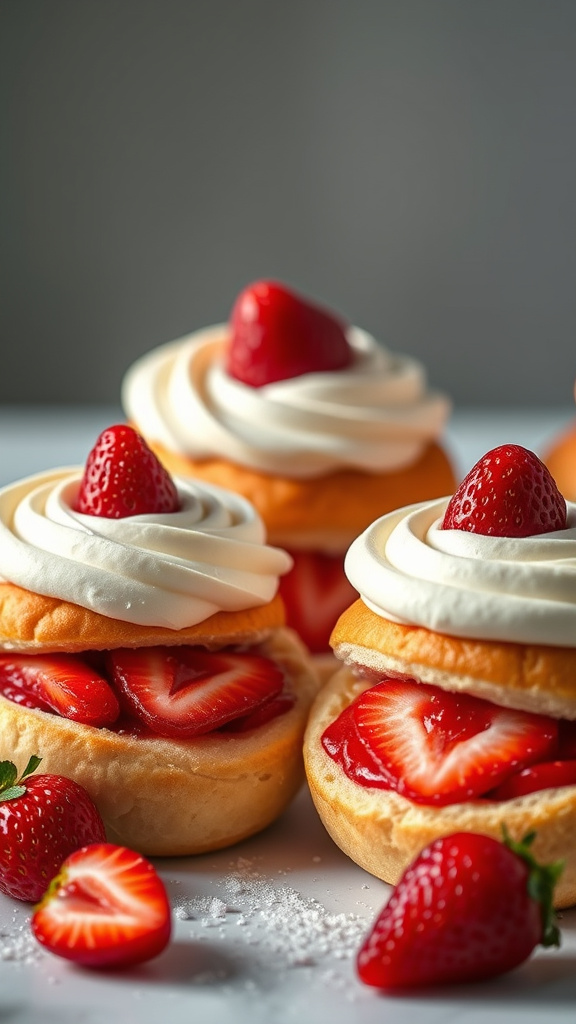 17. Strawberry Shortcake Swirls