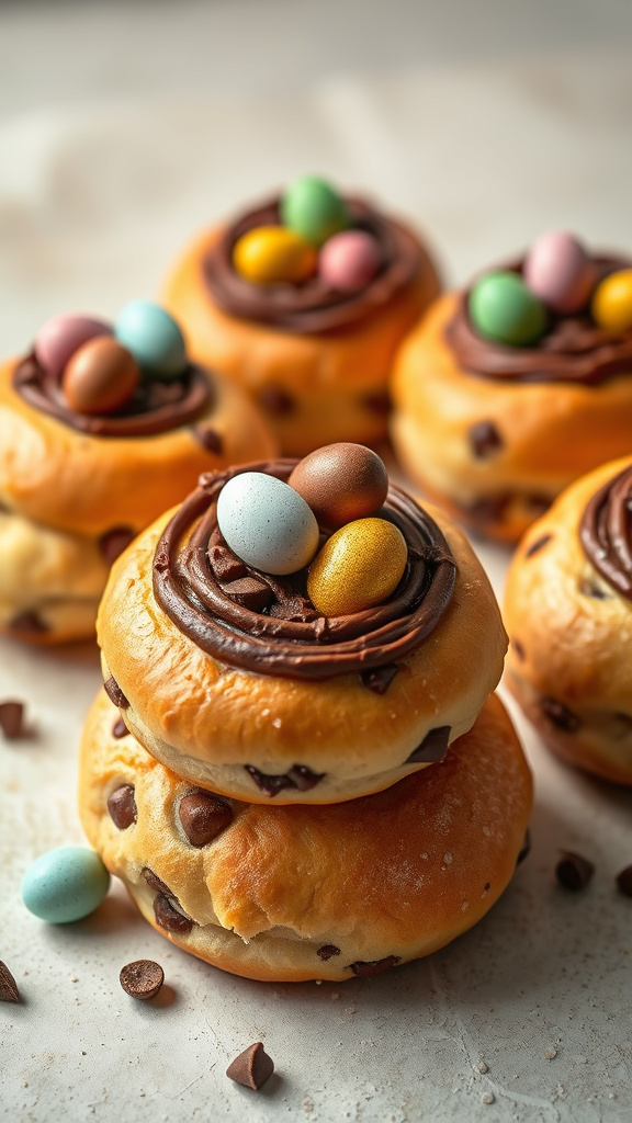 6. Chocolate Chip Nest Buns