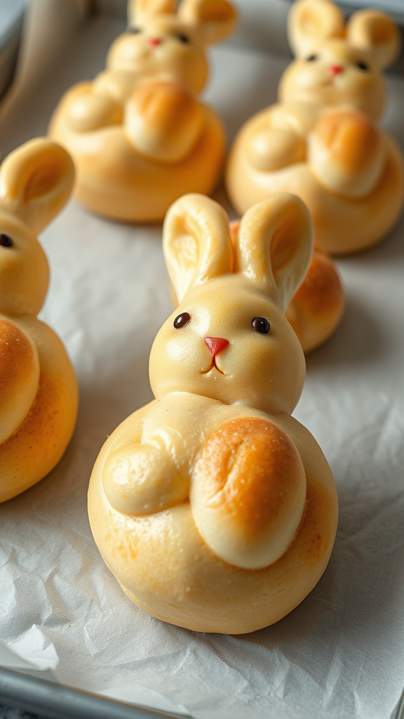 7. Vanilla Bean Bunny Rolls