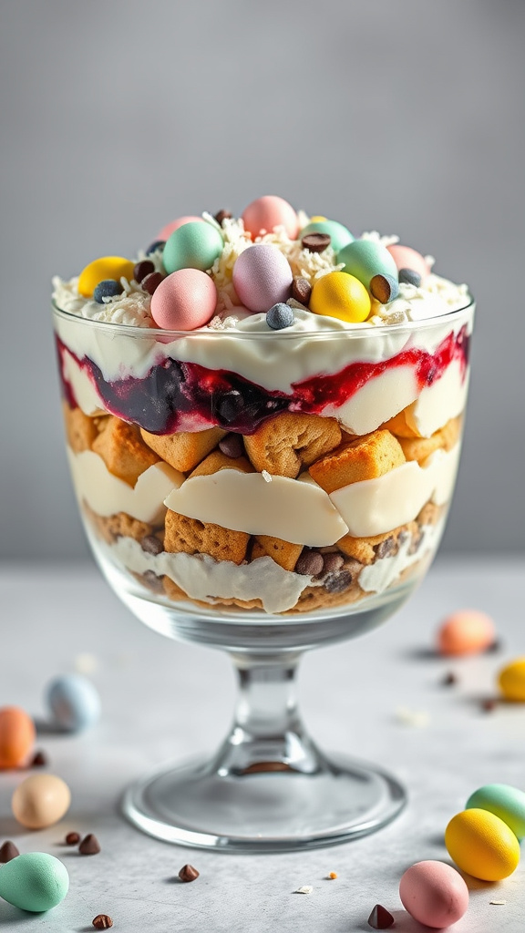 17. Easter Egg Cookie Trifle