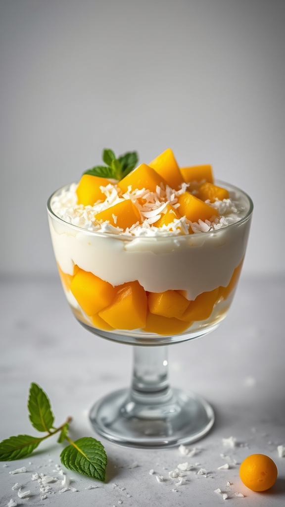 4. Mango Coconut Nest Trifle