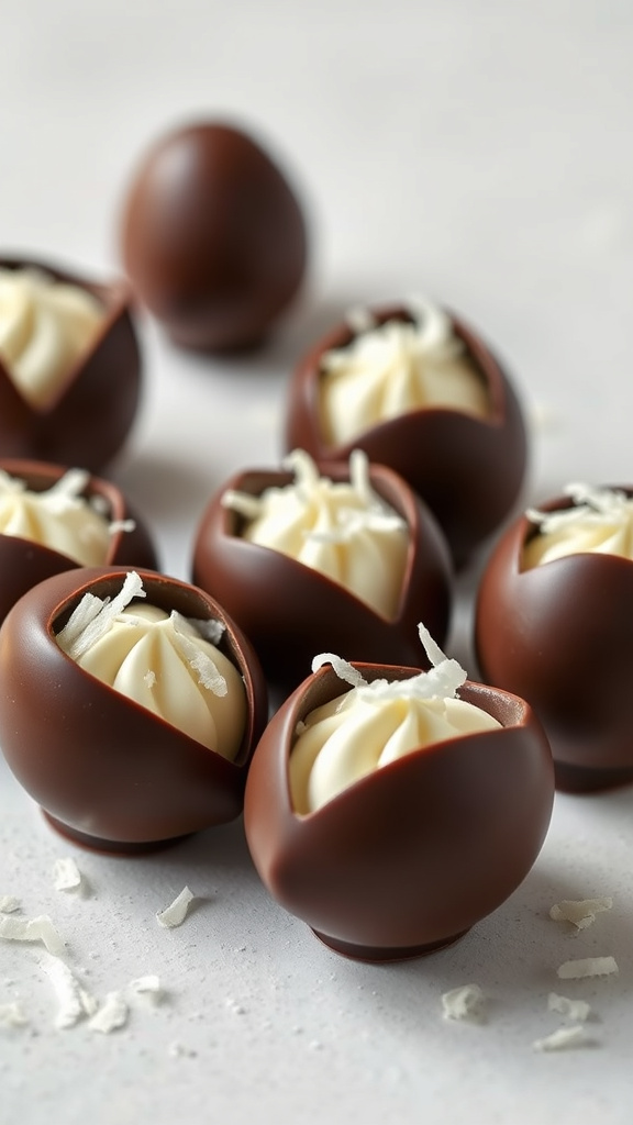 10. Mini Coconut Cream Easter Eggs