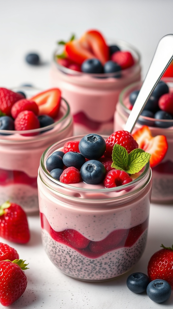 14. Berry Bliss Chia Pudding