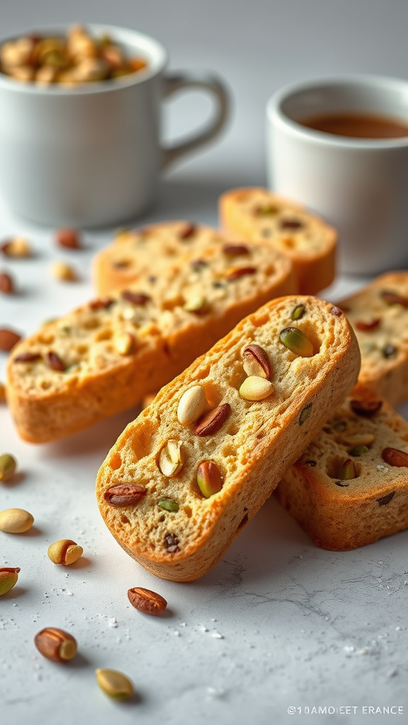 11. Pistachio-Anise Biscotti Gems