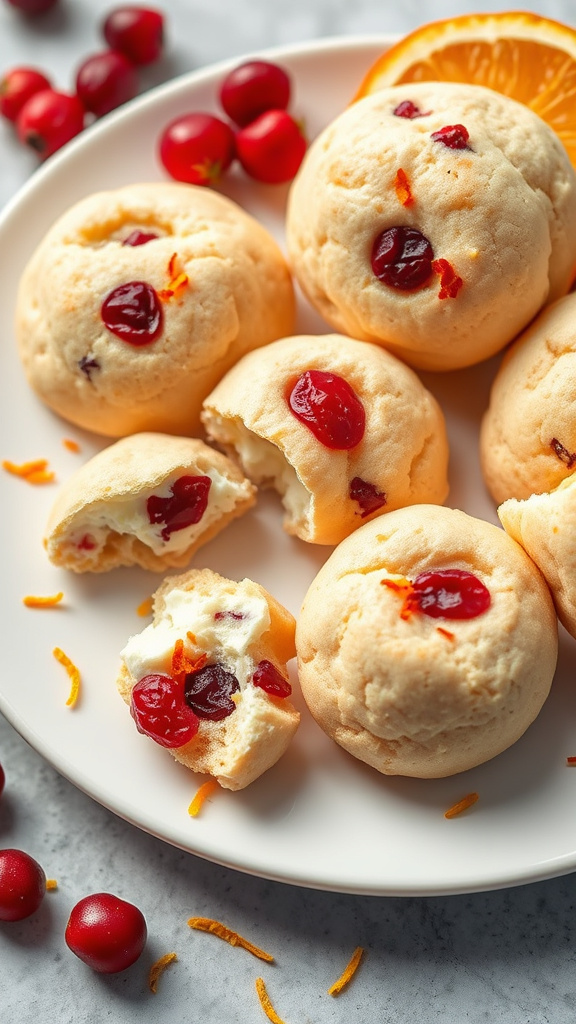 17. Zesty Cranberry Ricotta Drops