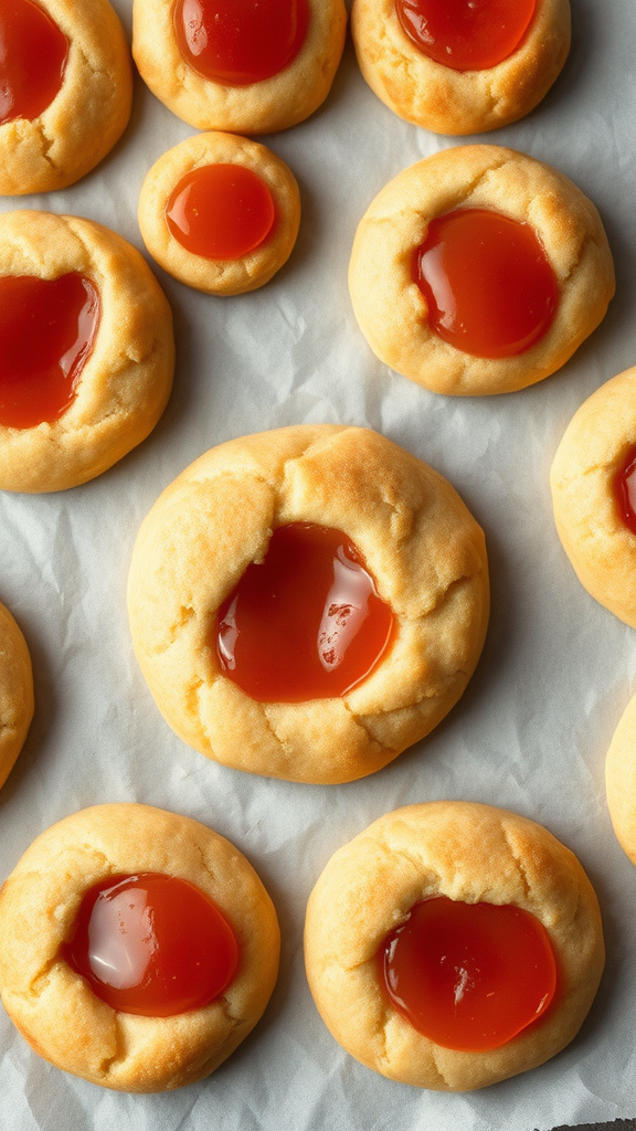 7. Apricot Jam Easter Thumbprints