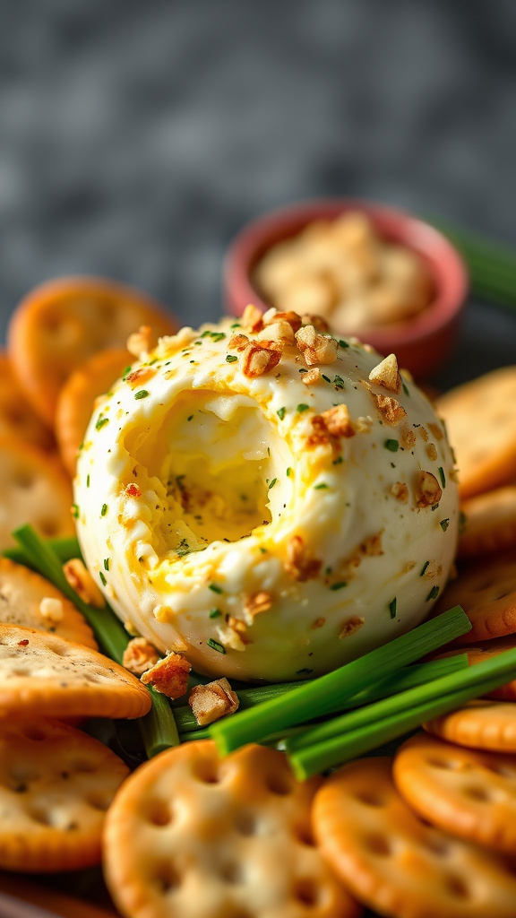 10. Cheddar Garlic Chive Egg Ball