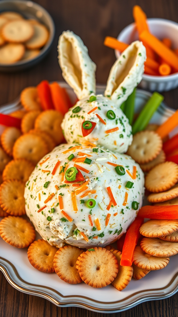 11. Easter Bunny Ranch Cheese Ball