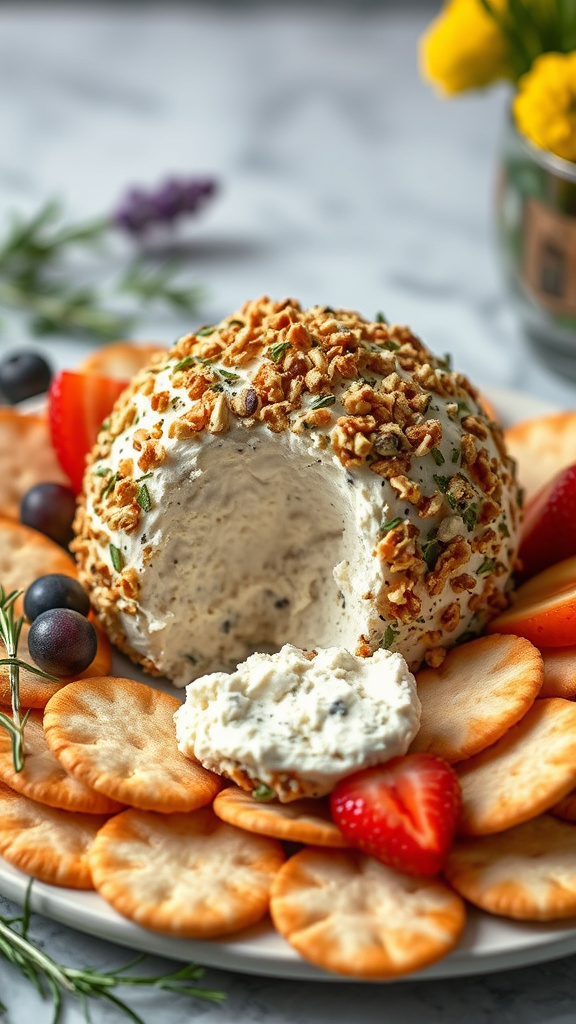 12. Lavender Honey Goat Cheese Ball