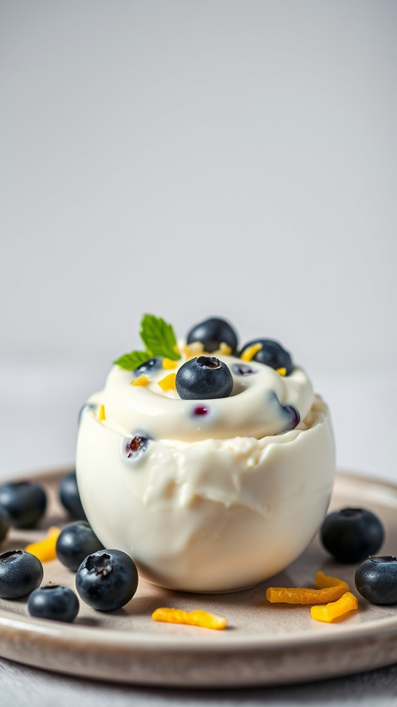 23. Blueberry Lemon Cream Cheese Egg