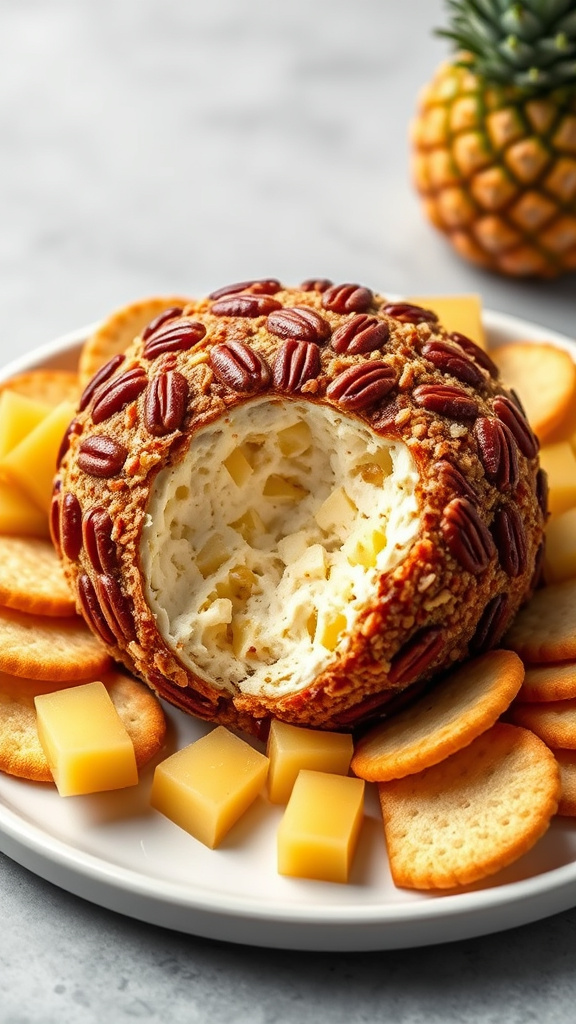 8. Sweet Pineapple Cheese Ball Dream