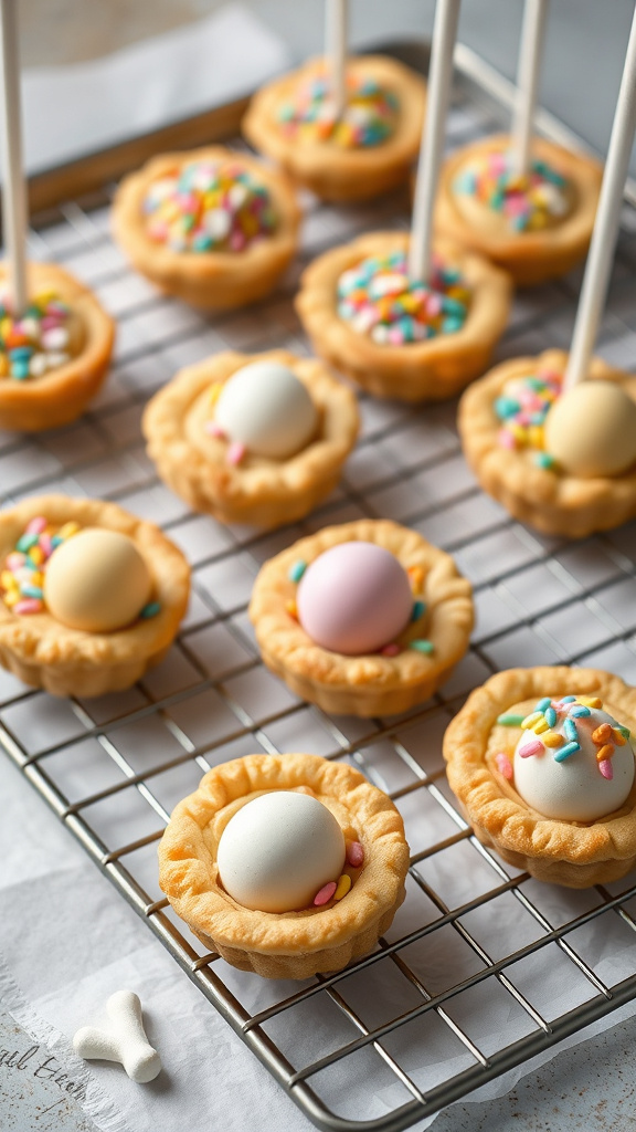 15. Speckled Egg Pie Pops