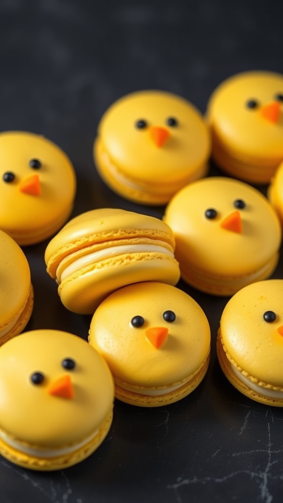 2. Easter Chick Macarons