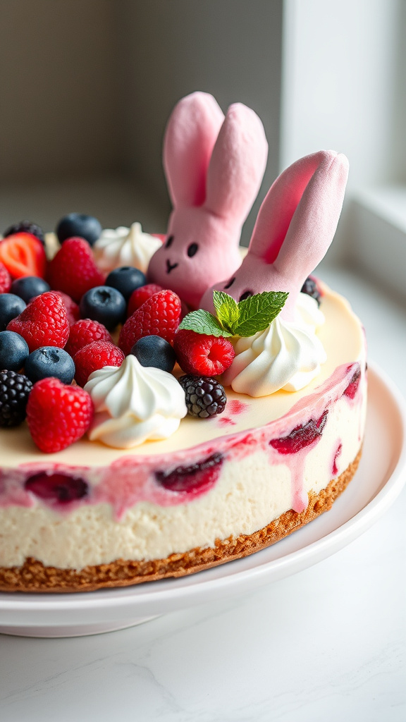 20. Berry Bunny Cheesecake