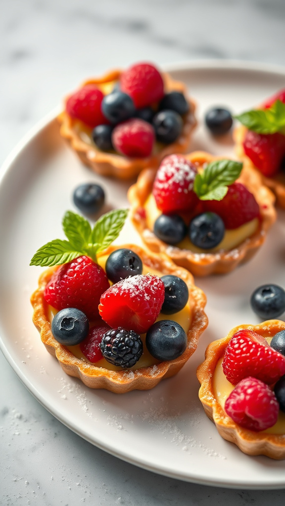 22. Nestled Berry Tarts