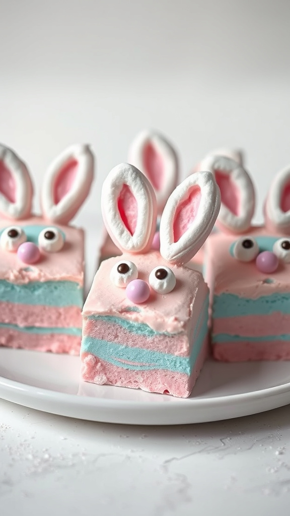 9. Cotton Candy Rabbit Fudge