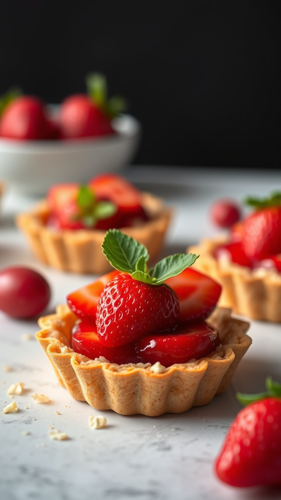 18. Strawberry Almond Easter Tarts