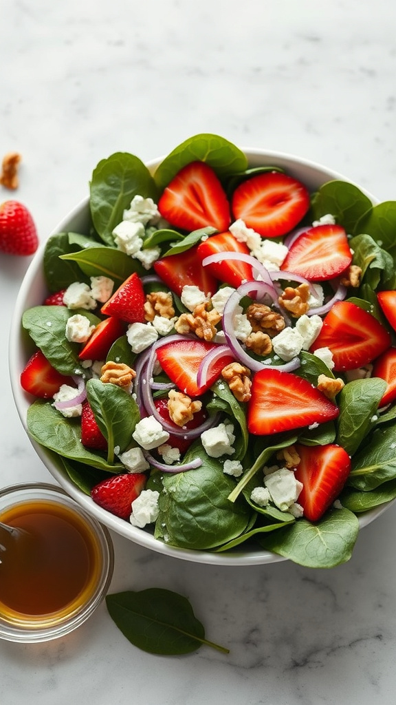 7. Strawberry Spinach Harvest Salad