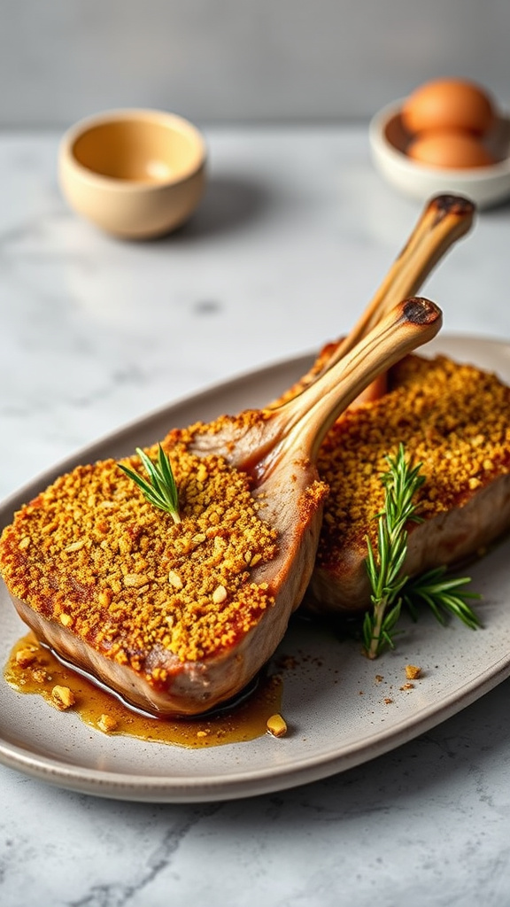 15. Pistachio-Crusted Lamb Chops