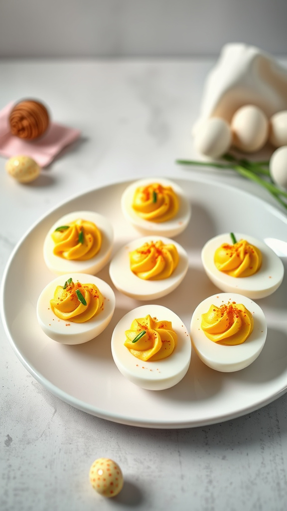 4. Honey-Mustard Deviled Eggs