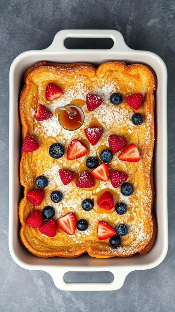 7. Mixed Berry French Toast Bake