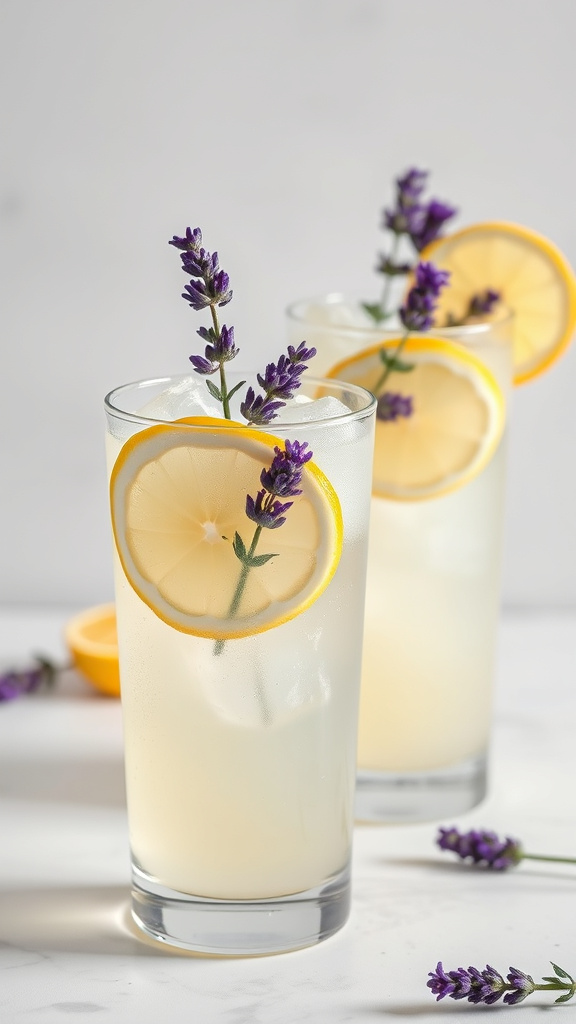 9. Lavender Lemonade Mocktails