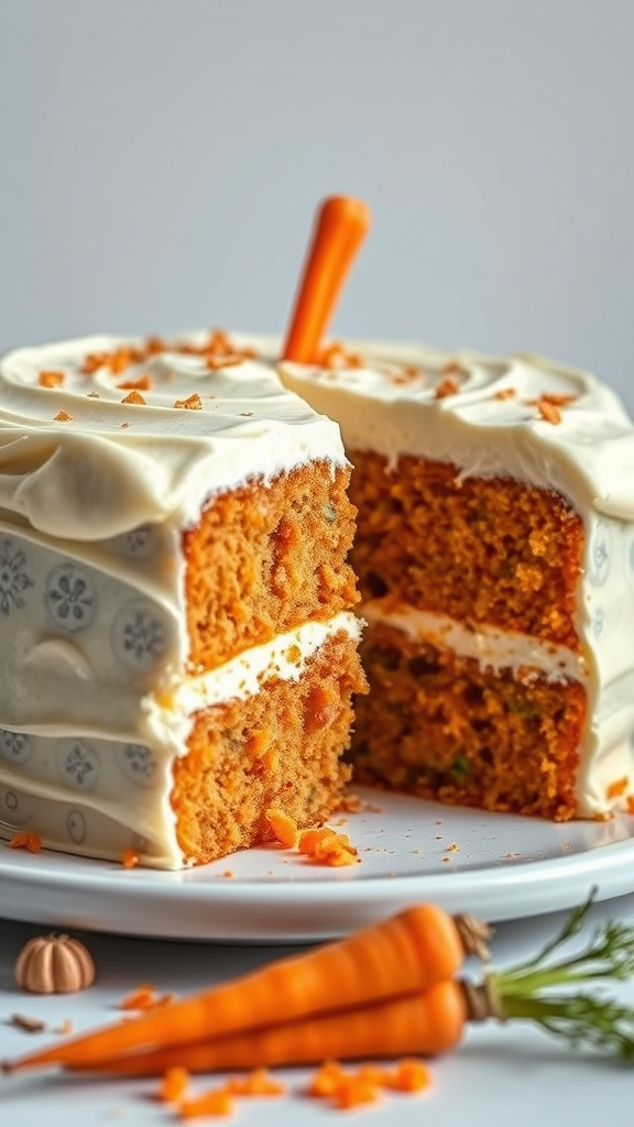 10. Spiced Carrot Cake with Ginger Magic