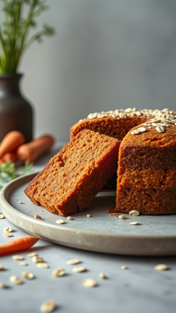 15. Healthy Carrot Cake with Oats