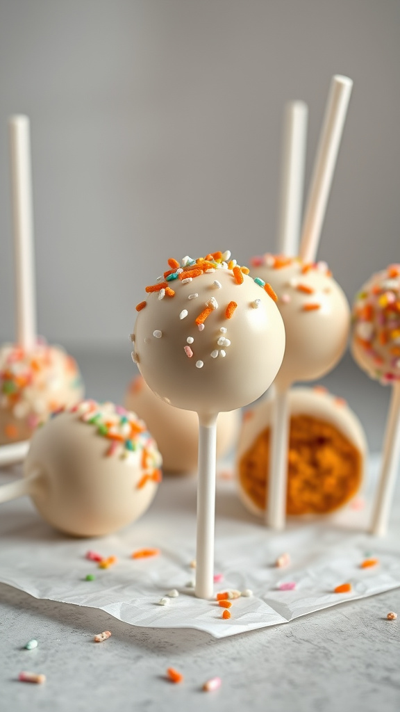 23. Easter Bunny’s Carrot Cake Pops