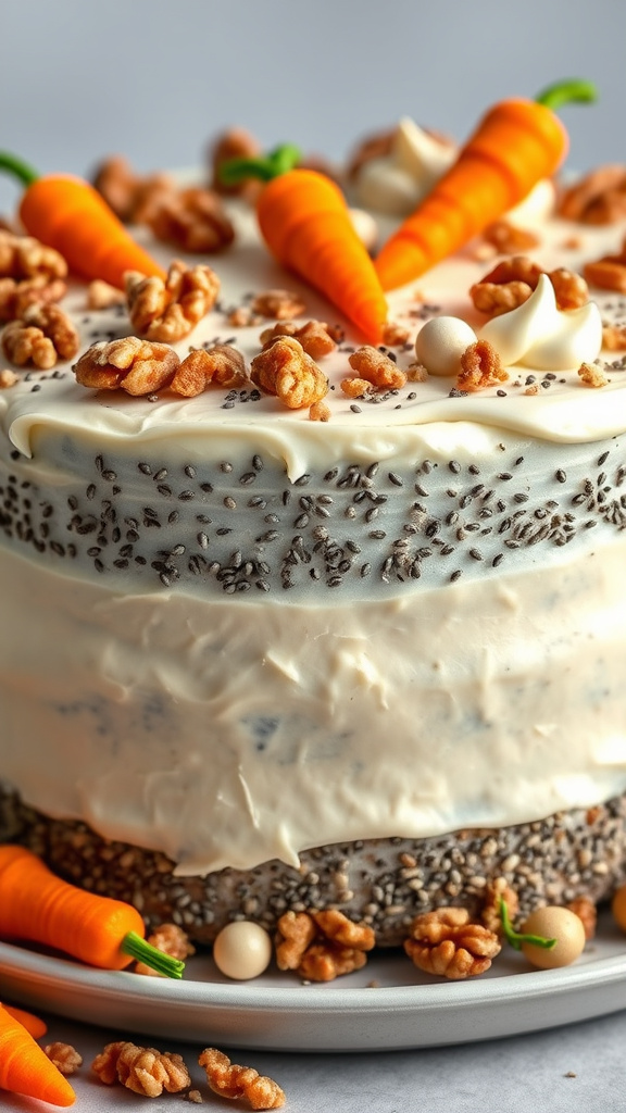 9. Chia-Infused Easter Carrot Cake