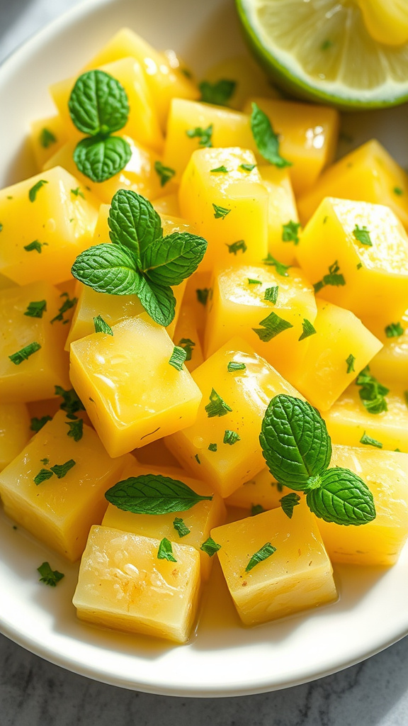 9. Pineapple Mint Refresh