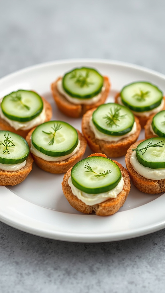 16. Little Cucumber Sandwich Bites