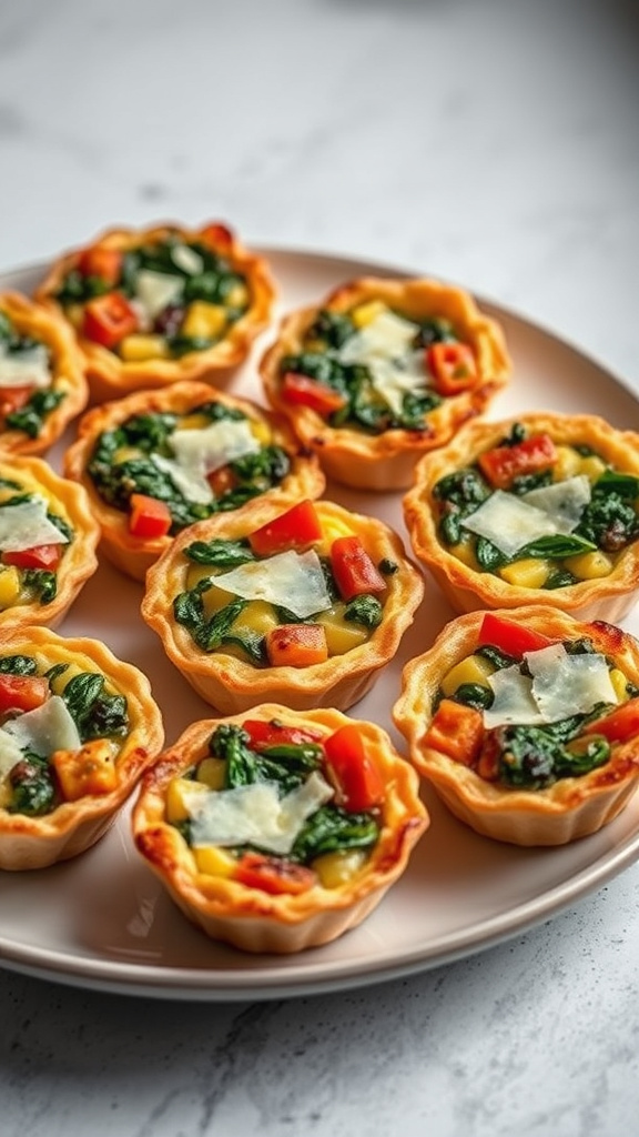 18. Mini Veggie Quiches