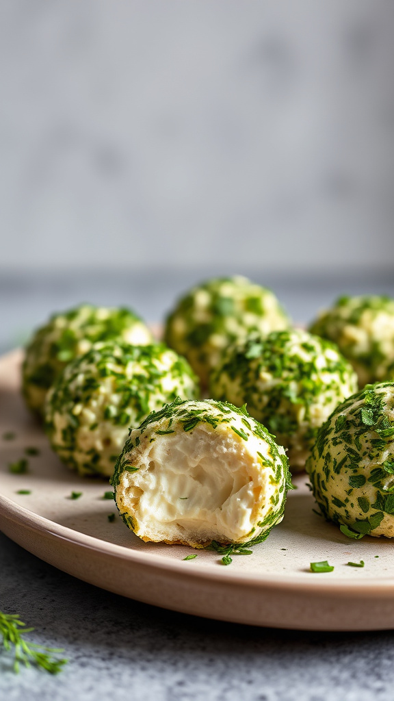 23. Herb-Crusted Cheese Balls