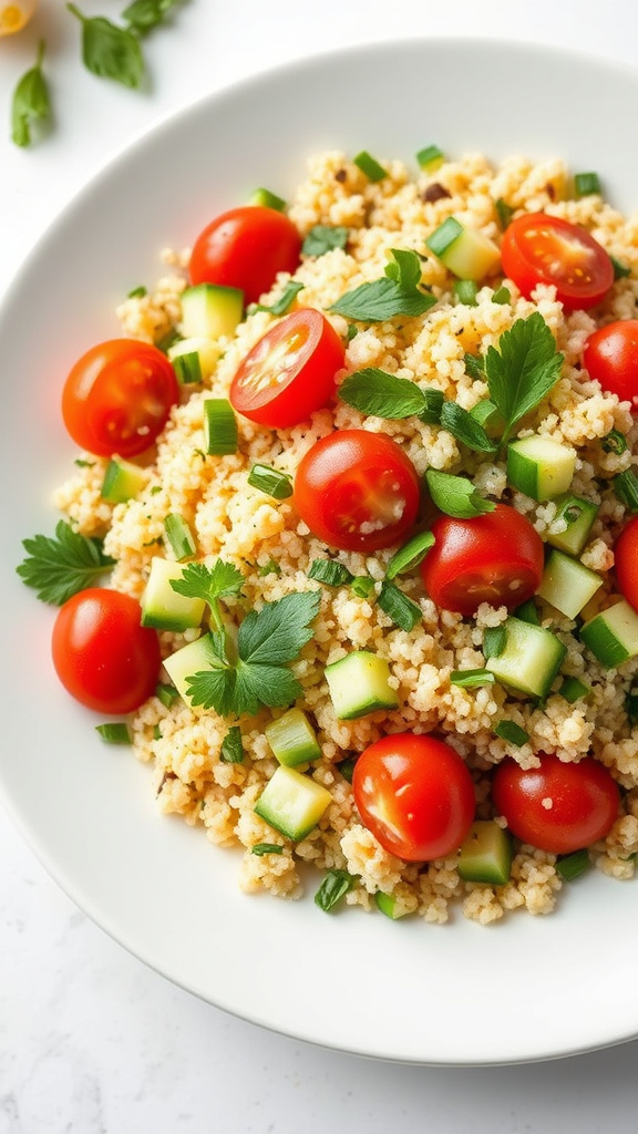 12. Lemon Herb Quinoa Salad