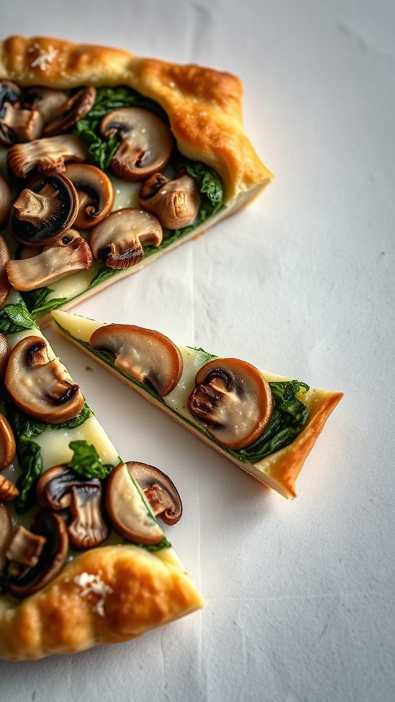 24. Truffle Mushroom & Spinach Tart